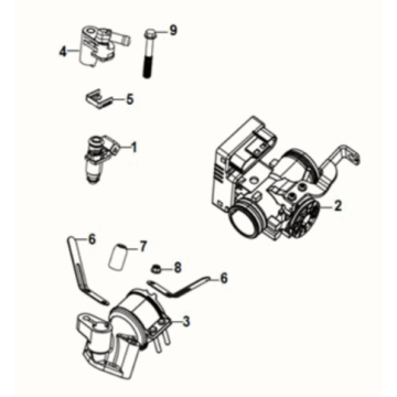 ECU set Sym Fiddle IV 125i LC ABS E5 2020-2021