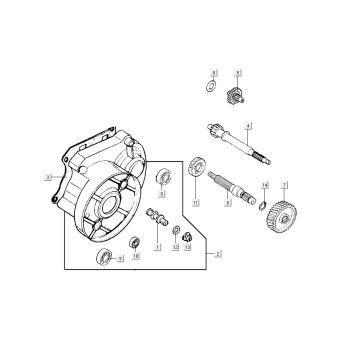 Vertanding - Overbrenging Kycmo G-Dink 2-takt Donkergrijs
