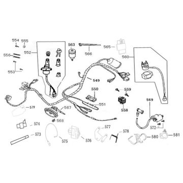 ECU - Kabelboom - Contactslot - Elektrische delen  AGM VX50i