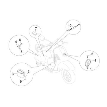 Elektrische delen Vespa LX 50 4-takt 2V AC 25km/u