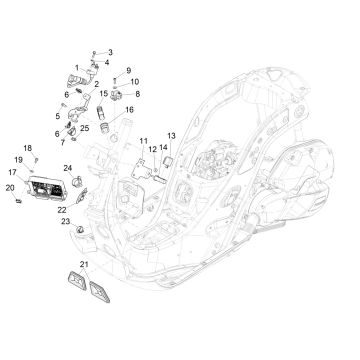 Elektrische delen Vespa GTS 125 ie ABS Euro 4 2016-2018