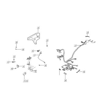 Elektrische delen Kymco Carry 50i 4-takt Euro 4 wit