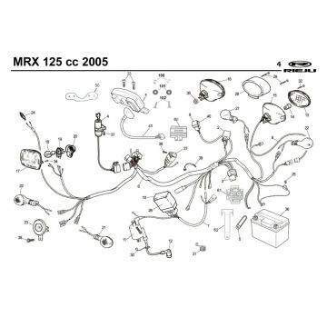 Elektrische delen Rieju MRX 125 blauw 2005 4-takt