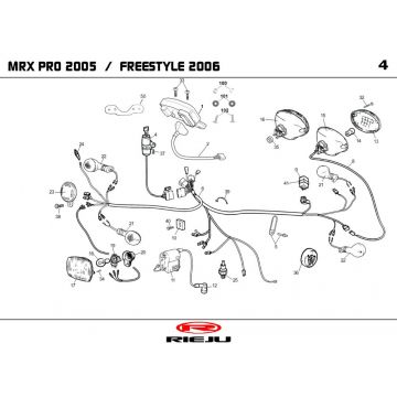 Elektrische delen Rieju MRX pro oranje 2006 2-takt