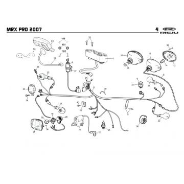 Elektrische delen Rieju MRX pro oranje 2008 2-takt