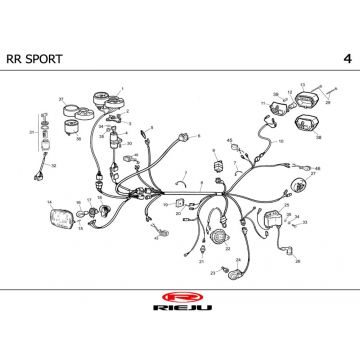 Elektrische delen Rieju RR Sport blauw 2004 2-takt