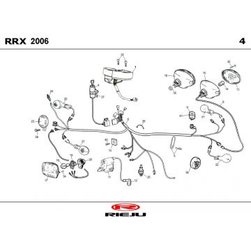 Elektrische delen Rieju RRX rood 2008 2-takt