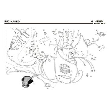 Elektrische delen Rieju Rs2 Naked blauw 2009 2-takt
