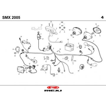 Elektrische delen Rieju SMX blauw 2004 2-takt