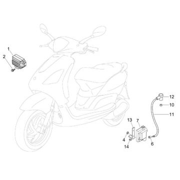Elektrische delen Piaggio Fly 50 4-takt AC