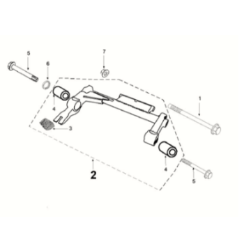 Engine bracket Peugeot Tweet 125 ZS PRO 2021-2022