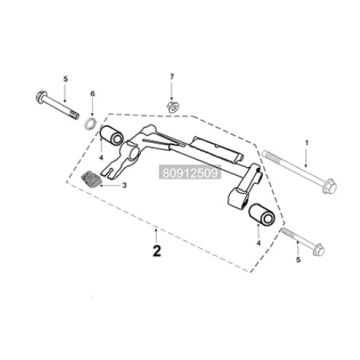 Engine bracket Peugeot Tweet 125i E5 FL 2023-2025