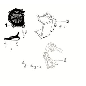 Engine cover Peugeot Speedfight 4 50i E5