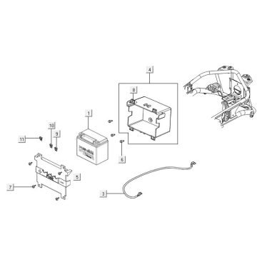 Accu Kymco New Downtown 125i ABS