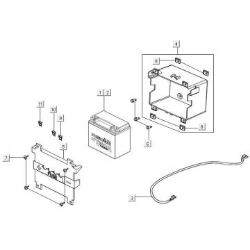 Accu Kymco New Downtown 350i ABS