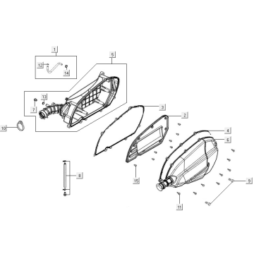 Luchtfilter Kymco New Downtown 125i ABS