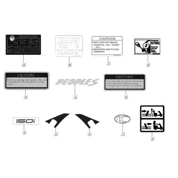 Emblemen - Stickers  Kymco People S 150i Euro 4