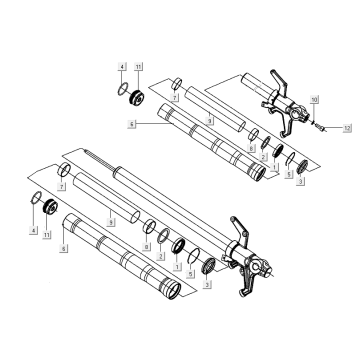 Voorvork Kymco AK550i