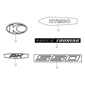 Emblemen - Stickers Kymco AK550i