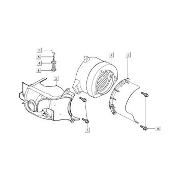 Koelvin - Vliegwieldeksel Kymco MXU 50