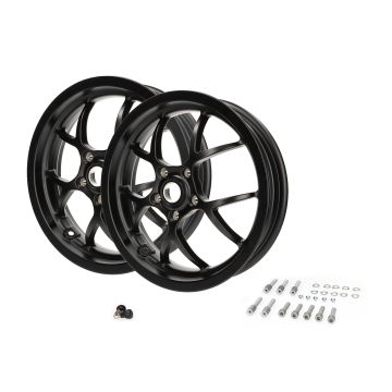 Velgenset ((v/a) inclusief montagesets) BGM PRO Sport 3.00-13 inch Vespa GTS,GTS Super,GTV,Sei Giorni,GT 60,GT,GT L 125-300cc mat zwart
