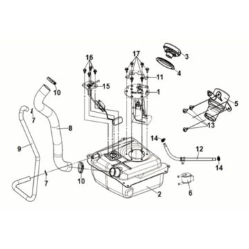 Fuel Tank Sym Symphony ST 125i LC E5