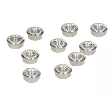 Flens moer M6x1 (10 stuks)