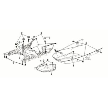 Floor Panel - Center Cover Sym Symphony ST 125i LC E5