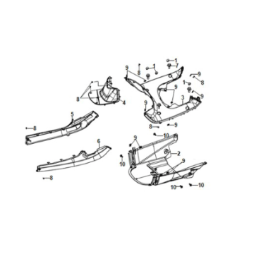 Treeplank - Zijskirts Sym E-Fiddle ijswit (WH8028P)