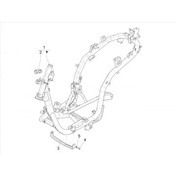 Frame Piaggio Medley 125 IE ABS Euro 4 2016-2019