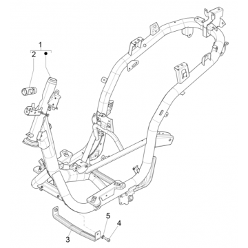 Frame Piaggio Medley 125 ABS Euro 5 2021-2022