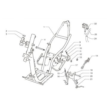 Frame Beta Ark-k 50 2-takt LC geel 2008