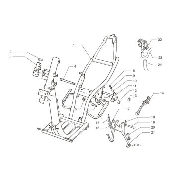 Frame Beta Ark-RR 50 2-takt LC rood 2008