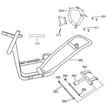 Frame China Zip flat antraciet
