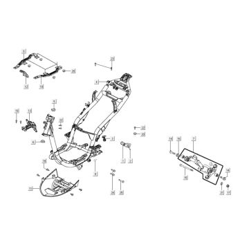 Frame Kymco Agility City 16 200i
