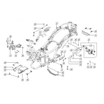 Frame Kymco Downtown 300i wit