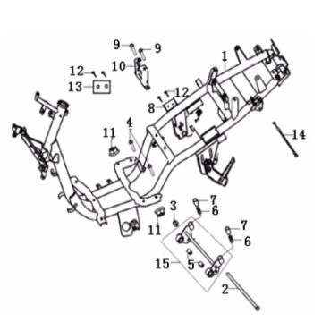 Frame Generic Cracker 50 2-takt blauw 2010 25