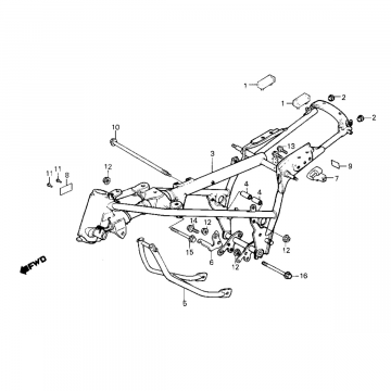 Frame Honda MB50/MB80
