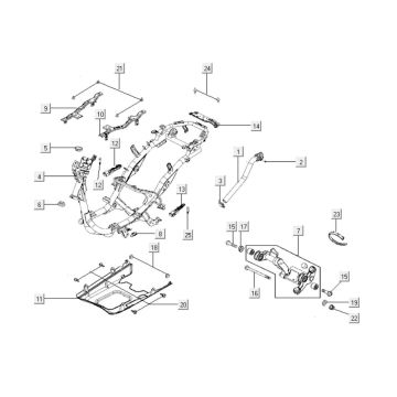 Frame Kymco Like 125 4-takt AC