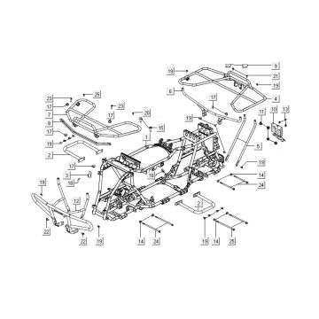 Frame Kymco MXU 400