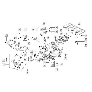 Frame Kymco MXU 50
