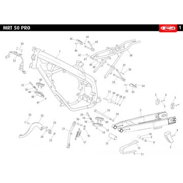 Frame Rieju MRT pro enduro wit 2010 2-takt