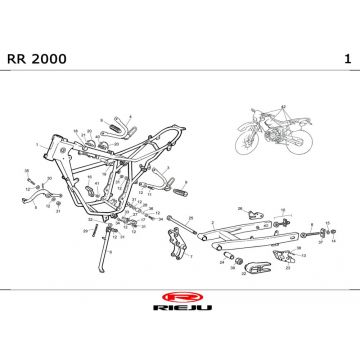 Frame Rieju RR castrol 2001 2-takt
