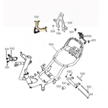 Frame Rover Fun 50 4-takt AC zwart