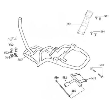 Frame Rover Riva II zwart