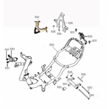 Frame Santini San Remo zwart