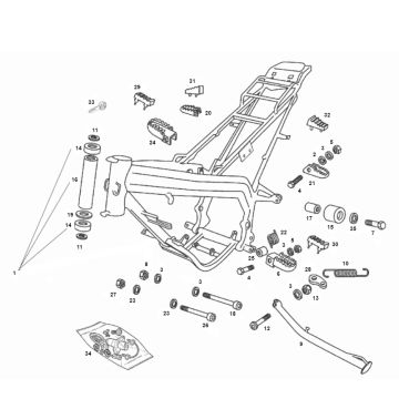 Frame Derbi Senda SM DRD 2006