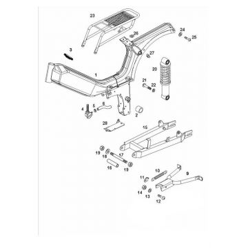 Frame Tomos Quadro Ex 50 2-takt 2007