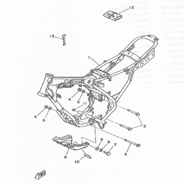 Frame Yamaha DT-50 MX