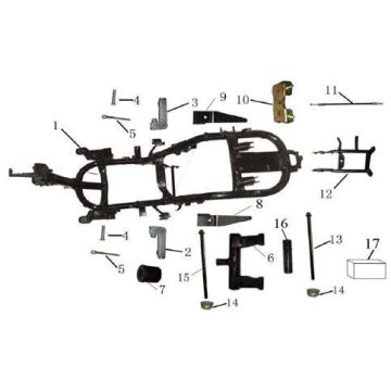 Framedelen China LX wit